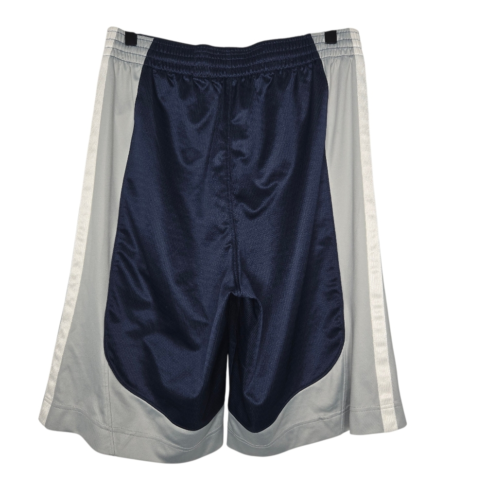 Nike Basketball Mens Vintage Navy Blue Gray Athletic Shorts Medium - Picture 2 of 7